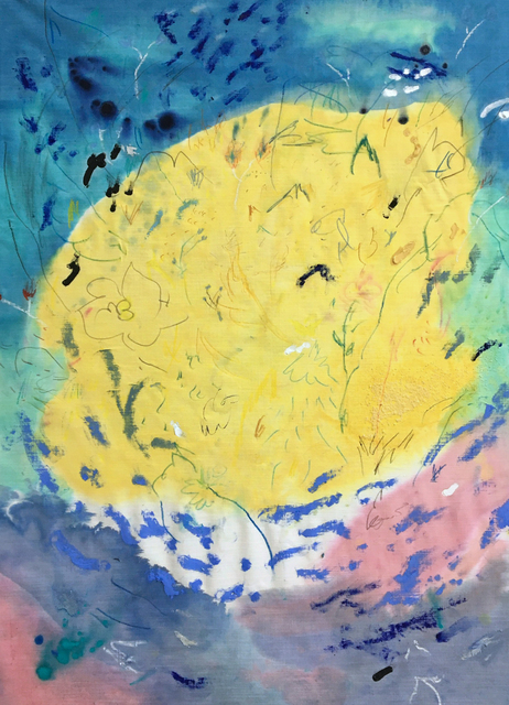 Brian Rattiner, ‘Glass Work I’, 2020, Painting, Fluid acrylic, graphite, pastel, oil pastel, marker and salt on white linen, Carvalho Park