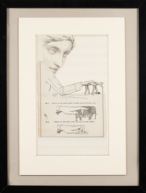 Varujan Boghosian, ‘Untitled’, Collage of cut paper and ink, Rago/Wright