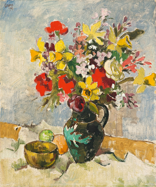 Gregoire Johannes Boonzaier | Still Life with Vase of Flowers, Bowl and ...