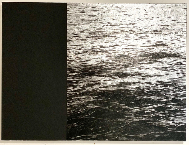 Steven Maciver, ‘Untitled’, 2019, Painting, Oil, blackboard paint, silver leaf on canvas, Dillon + Lee