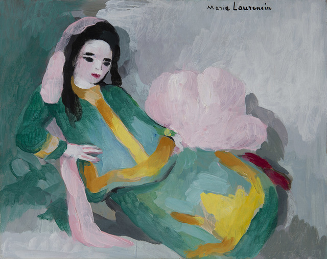 Marie Laurencin, ‘Femme allongée’, ca. 1938, Painting, Oil on canvas, HELENE BAILLY GALLERY
