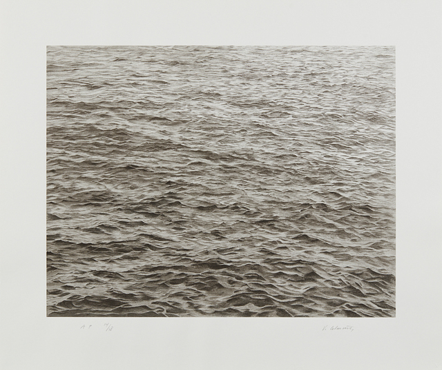 Vija Celmins, ‘Ocean with Cross #1’, 2005, Print, Screenprint, on wove paper, with full margins, Phillips