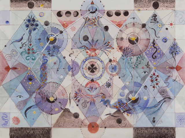 Solange Knopf, ‘Serie "Cosmos" No. 3’, 2018, Drawing, Collage or other Work on Paper, Watercolor, gouache, colored pencil on paper, Cavin-Morris Gallery