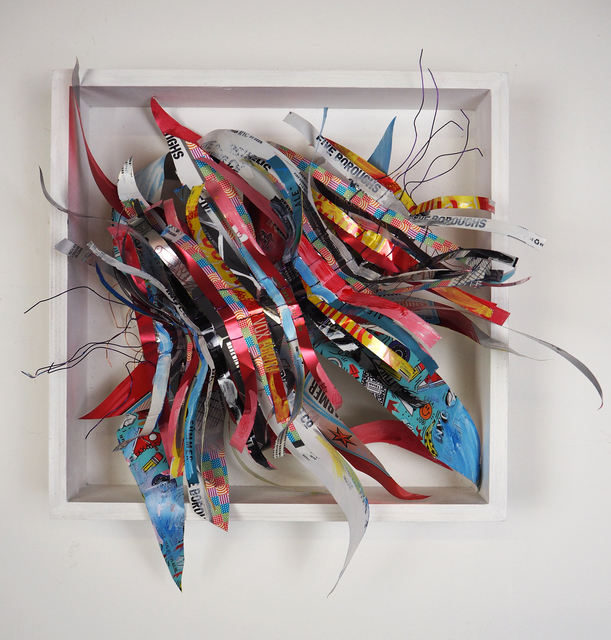 Christina Massey, ‘Artisanal X’, 2017, Sculpture, Acrylic and enamel on paper, fabric, repurposed aluminum and wire, The Untitled Space