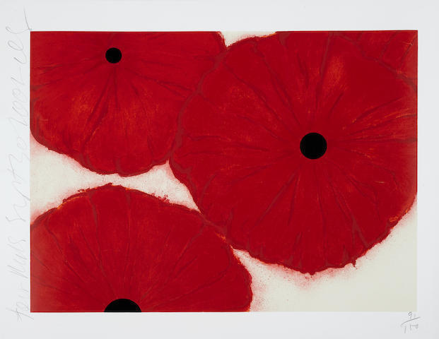 Donald Sultan - Four Reds, September 30, 2002