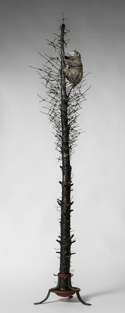 Elizabeth Jordan, ‘Tall Tree sculpture with wire & creature: 'O' Tannenbaum'’, 2015, Ivy Brown Gallery