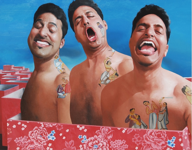Snehashish Maity, ‘3 Idiots’, 2011, Painting, Oil On Canavas, Arushi Arts