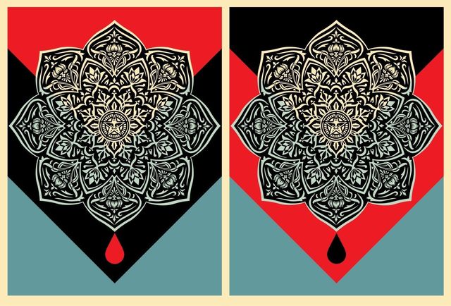 Shepard Fairey, ‘Blood And Oil Mandala Set’, 2017, New Union Gallery