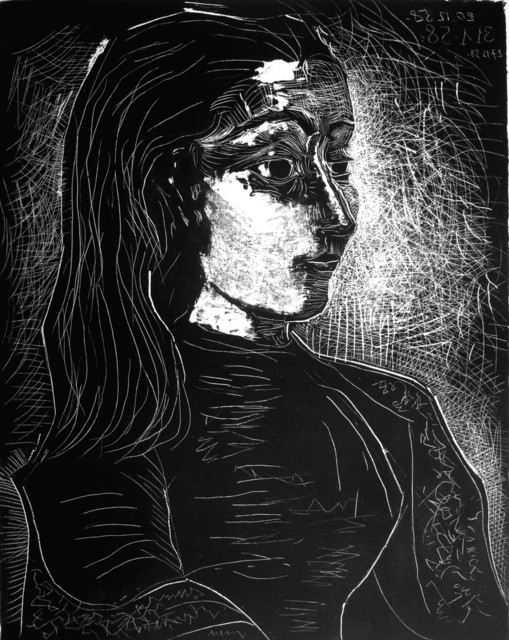 Pablo Picasso, ‘Jacqueline de profil à droite’, 1958, Print, Lithographie on Arches Paper, Galerie Jean-François Cazeau
