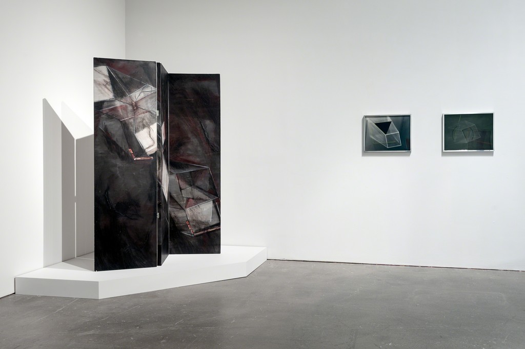 Barbara Kasten: Stages, 2015, installation view, Institute of Contemporary Art, University of Pennsylvania. Photo: Constance Mensh. Barbara Kasten: Stages, 2015, installation view, Institute of Contemporary Art, University of Pennsylvania. Photo: Constance Mensh.