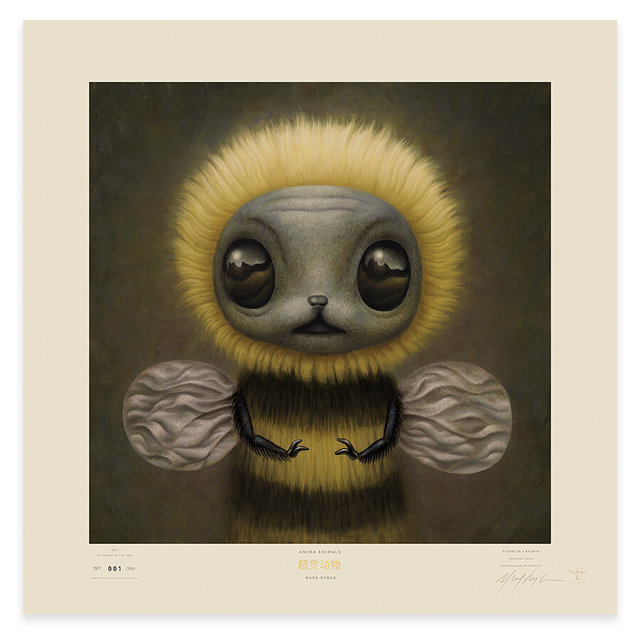 Mark Ryden, ‘Bee’, 2020, Print, Lithograph on heavyweight FSC certified responsibly sourced paper, Gallery Auximenes