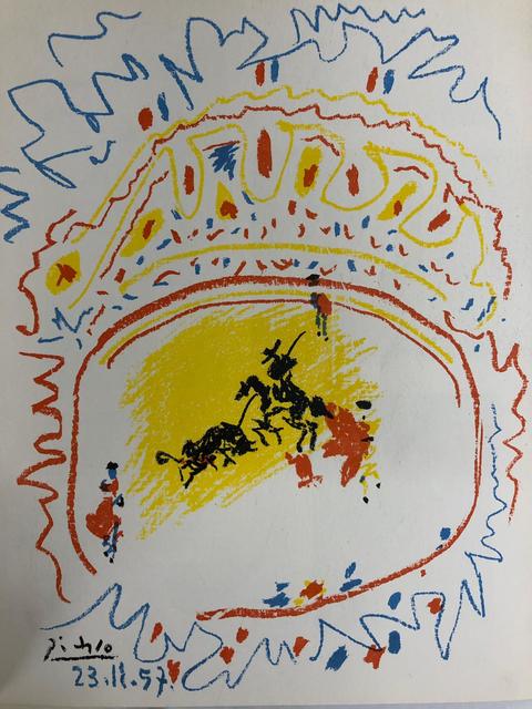 Pablo Picasso, ‘La Petite Corrida’, 1958, Print, Original color lithograph on paper, Samhart Gallery
