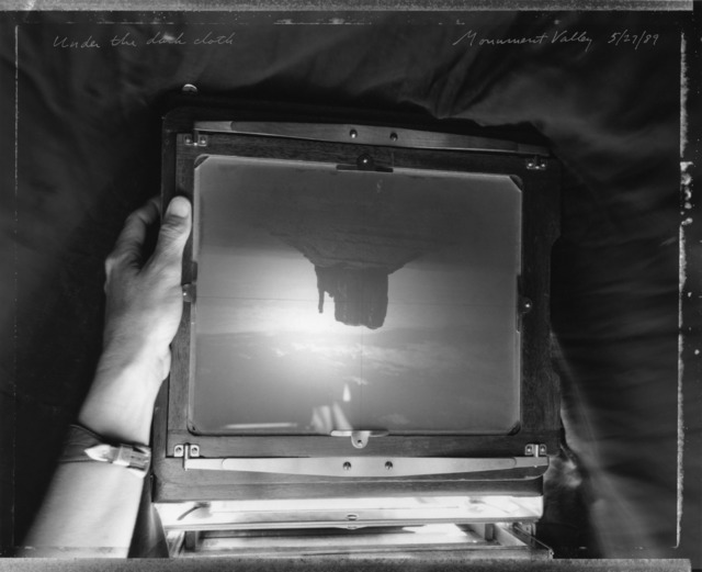 Mark Klett, ‘Under The Dark Cloth ’, Photography, Gelatin Silver Print, photo-eye Gallery