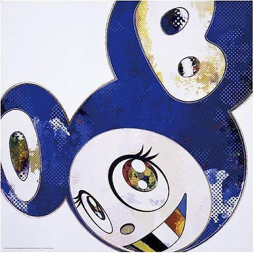 Takashi Murakami, ‘And Then x6 (Blue: The Polke Method)’, 2016, Print, Offset print, with silver and high gloss varnishing, gallary. los angeles