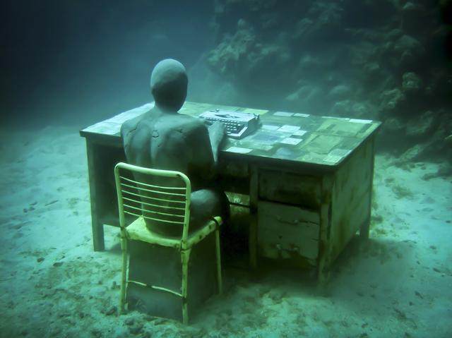 Jason deCaires Taylor, ‘The Lost Correspondent (1)’, 2012, Jonathan LeVine Projects