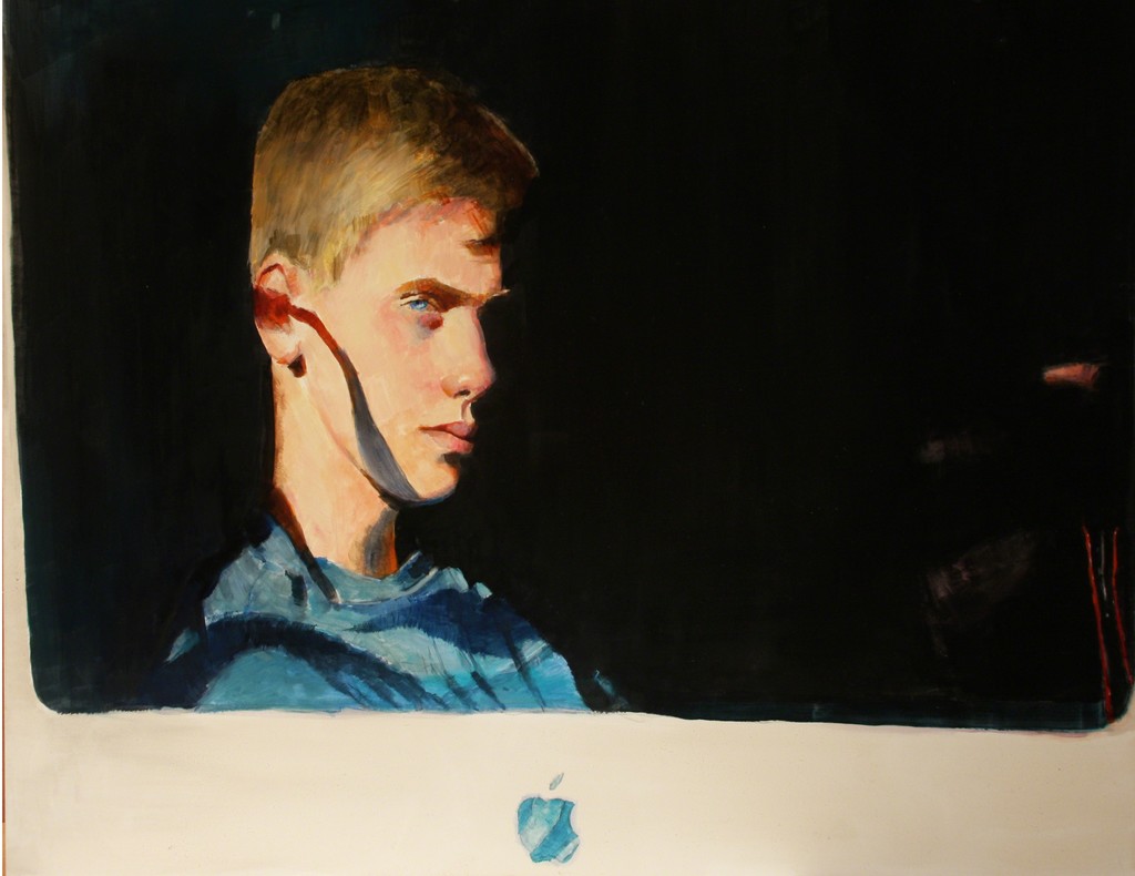 Mike, Teenage Angst
22" x 28"
oil on wood panel Mike, Teenage Angst
22" x 28"
oil on wood panel