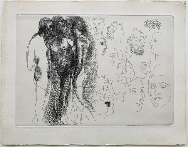 Pablo Picasso, ‘Three Nudes standing’, 1927-1928, Print, Original etching, Galerie Fetzer