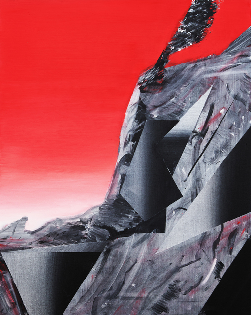 Phil Ashcroft, ‘Combe Martin Catalina Red Study’, 2020, Painting, Acrylic on canvas, Fousion Gallery