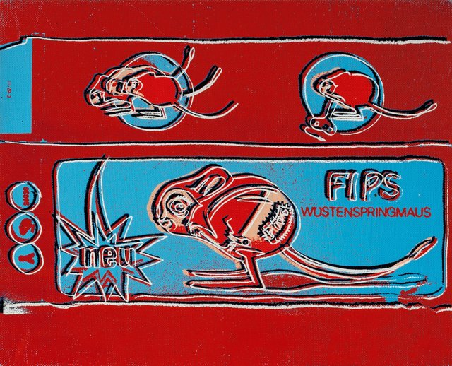 Andy Warhol, ‘FIPS Mouse (Wustenspringmaus), from the Toy Suite’, 1983, Print, Synthetic polymer paint and silkscreen ink on canvas, Heritage Auctions