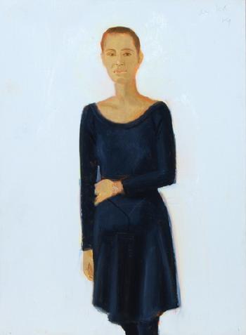 Alex Katz - Lysa - Study for black dress