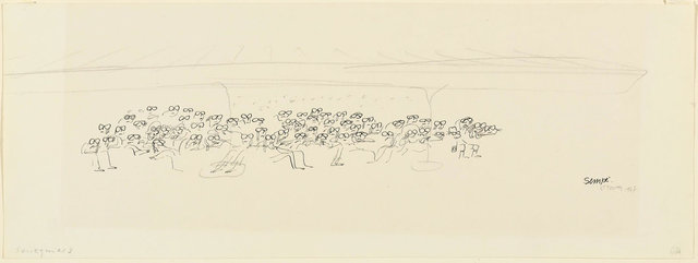 Jean-Jacques Sempé, ‘Sénéquier 3’, 1967, Drawing, Collage or other Work on Paper, Ink and pencil on paper, Koller Auctions
