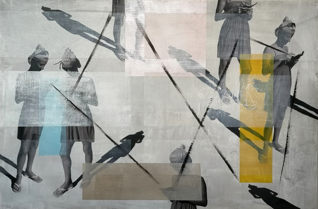 Elisabeth Nagy, ‘Natascha is connected’, 2019, Painting, Photography and acrylic on canvas, the gallery STEINER