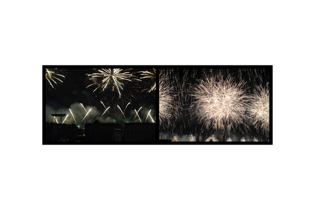 Eve Sonneman, ‘Fireworks, July 4, New York’, 2018, Photography, Digital photograph on glossy Japanese paper, ed. 5, Nohra Haime Gallery