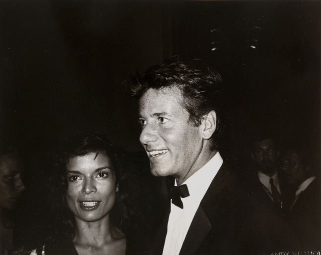 Andy Warhol, ‘Andy Warhol, Photograph of Bianca Jagger and Calvin Klein, 1982’, 1982, Photography, Silver Gelatin Print, Hedges Projects