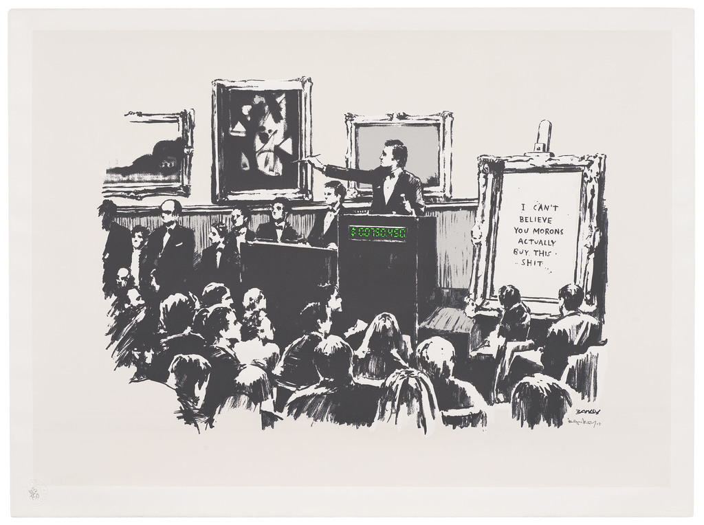 Banksy - Morons (White)