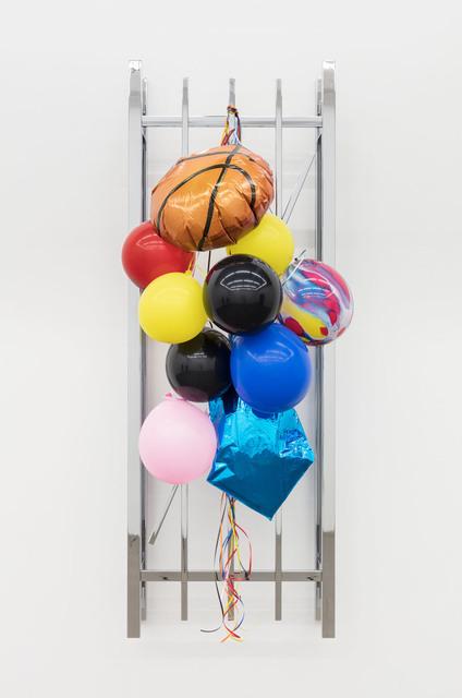 Kathryn Andrews, ‘June 21’, 2017, Sculpture, Chrome-plated steel and balloons, David Kordansky Gallery