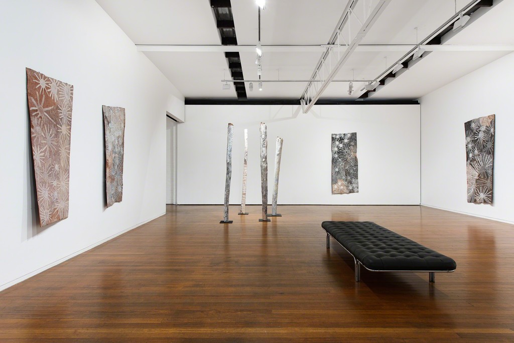 Nyapanyapa Yunupingu, Ganyu, Roslyn Oxley9 Gallery, 2019 (installation view). photo: Luis Power Nyapanyapa Yunupingu, Ganyu, Roslyn Oxley9 Gallery, 2019 (installation view). photo: Luis Power