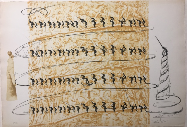 Salvador Dalí, ‘Le Système Caga I Menja’, 1973, Drawing, Collage or other Work on Paper, Engraving, Dali Paris
