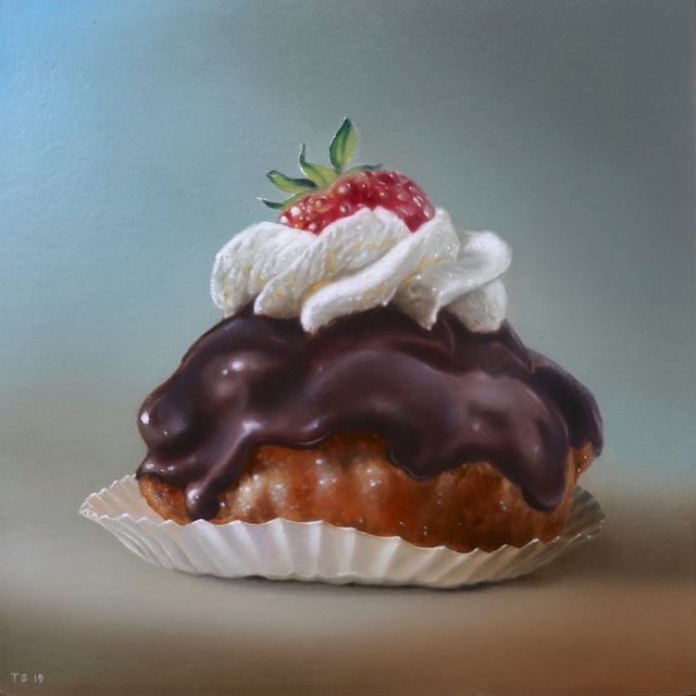 Tjalf Sparnaay, ‘Dutch Pastry’, 2019, Painting, Oil on masonite, Louis K. Meisel Gallery