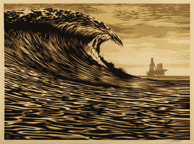 Shepard Fairey (OBEY), ‘This New Waves A Little Slick For My Taste’, 2014, Chiswick Auctions