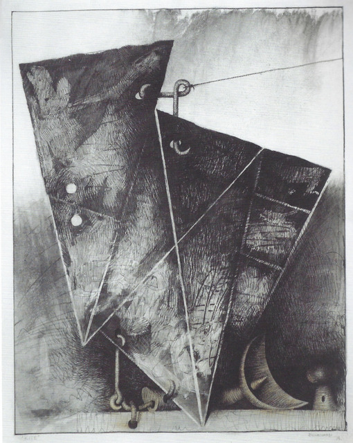 Marcelo Bonevardi, ‘Kite’, 1974, Drawing, Collage or other Work on Paper, Watercolor and charcoal on paper, Leon Tovar Gallery