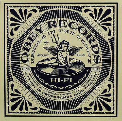 Shepard Fairey (OBEY), ‘Satangelic Sounds’, 2014, Vertu Fine Art