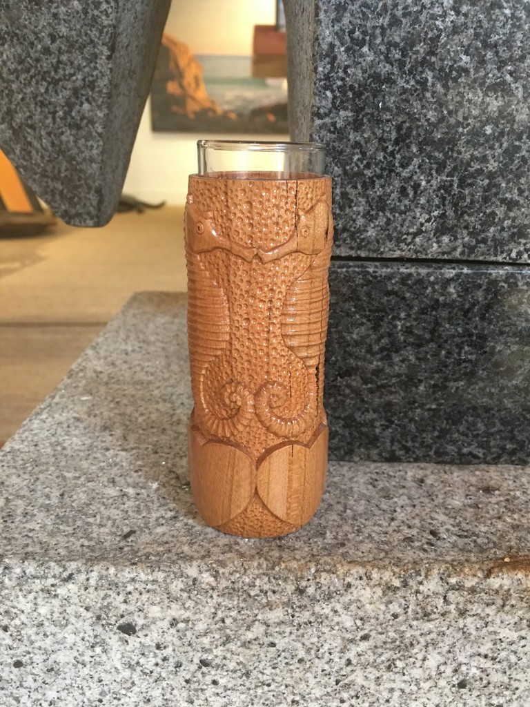 Shot Glass by Nick Lamb, Wood and Glass Shot Glass by Nick Lamb, Wood and Glass