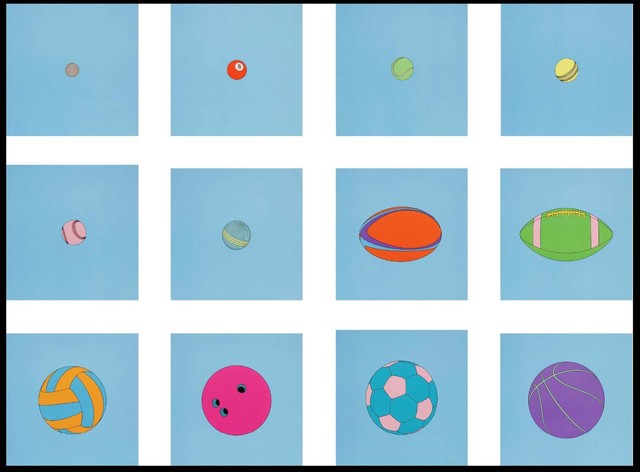 Michael Craig-Martin, ‘Sports Balls’, 2019, Print, A series of twelve screenprints on Somerset Satin 410 gsm, with accompanying portfolio box, Jonathan Novak Contemporary Art