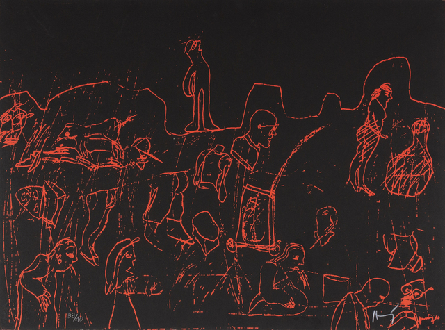 Sergio Hernández, ‘Caminantes’, Bernardini Art Gallery & Auction House