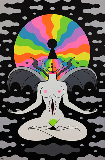 Oliver Hibert, ‘Odyssey and Oracle #1’, 2019, Painting, Acrylic on canvas, Corey Helford Gallery