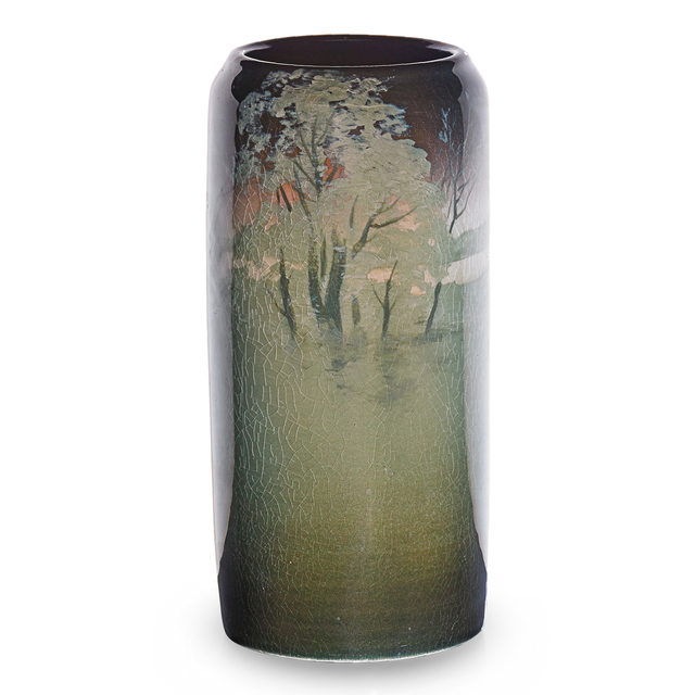 Rookwood Pottery, ‘Scenic Iris Glaze vase’, 1907, Design/Decorative Art, Rago/Wright