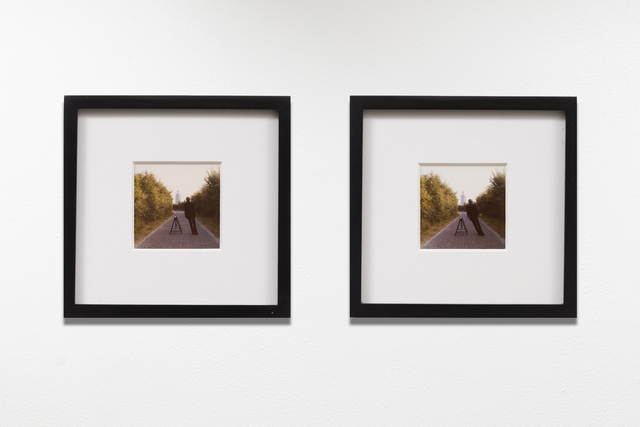 Bas Jan Ader, ‘Study for "Broken fall (geometric), Westkapelle, Holland"’, 1971, Photography, Two vintage color photographic prints (framed), Meliksetian | Briggs