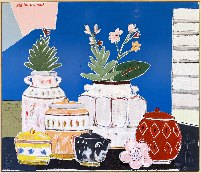 Rob Tucker, ‘Blueberry Jam Tarts are Nice’, 2018, Painting, Acrylic, oil & pastel on board, Piermarq