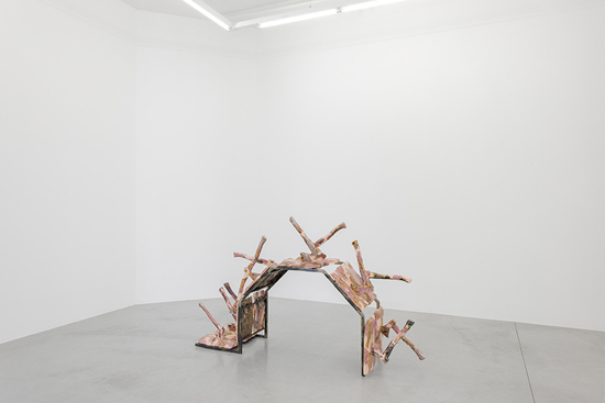 Veronica Brovall, ‘Work the street alone ’, 2015, Sculpture, Tempered and powder coated steel, glazed ceramic, Hopstreet