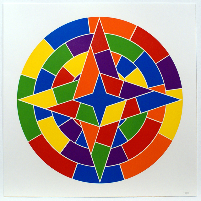 Sol LeWitt, ‘Tondo 2 (4 point star)’, 2002, Bernard Jacobson Gallery