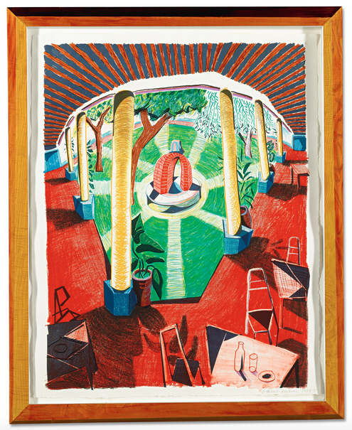 David Hockney, ‘View of Hotel Well III’, 1984-1985, Upsilon Gallery