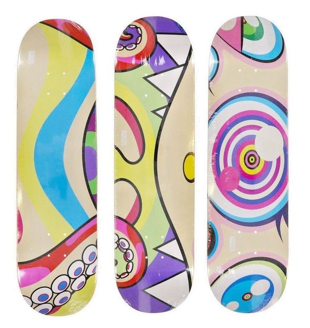 Takashi Murakami, ‘Set of 3 Skate Deck Dobtopus from Complexcon 2017’, 2017, Dope! Gallery