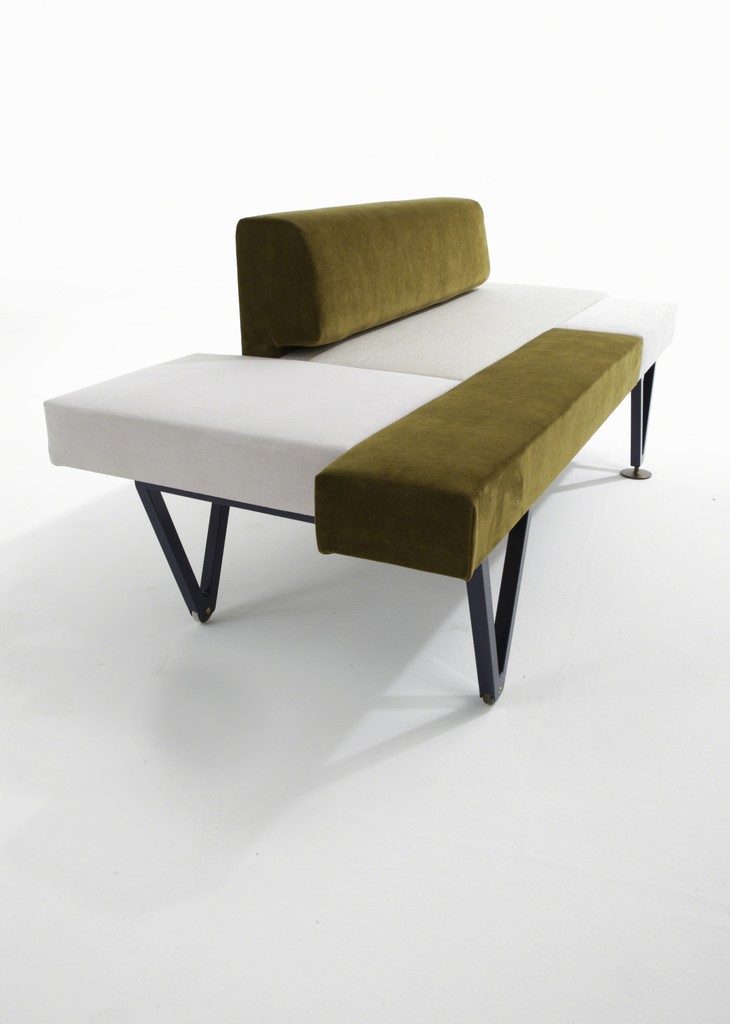 Panchetta sofa by Federico Peri
Italy, 2016
Nilufar Edition
Customizable upon request for finishes and upholsteries
Metal varnished structure, RAL color; velvet, suede and wool upholstery
160 x 75 x h 67 cm | h seat 42 cm
62.9 x 29.5x h 26.4 in | h seat 16.5 in
Panchetta sofa by Federico Peri
Italy, 2016
Nilufar Edition
Customizable upon request for finishes and upholsteries
Metal varnished structure, RAL color; velvet, suede and wool upholstery
160 x 75 x h 67 cm | h seat 42 cm
62.9 x 29.5x h 26.4 in | h seat 16.5 in