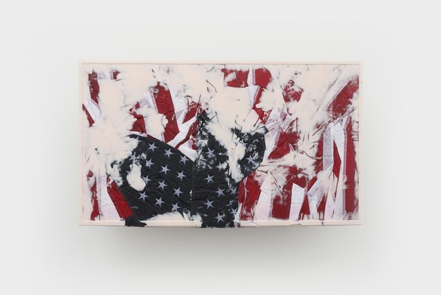 Josh Kline, ‘Reality Television 16’, 2020, Sculpture, Nylon flags, resin, epoxy, microfiber, mounting hardware, Various Small Fires