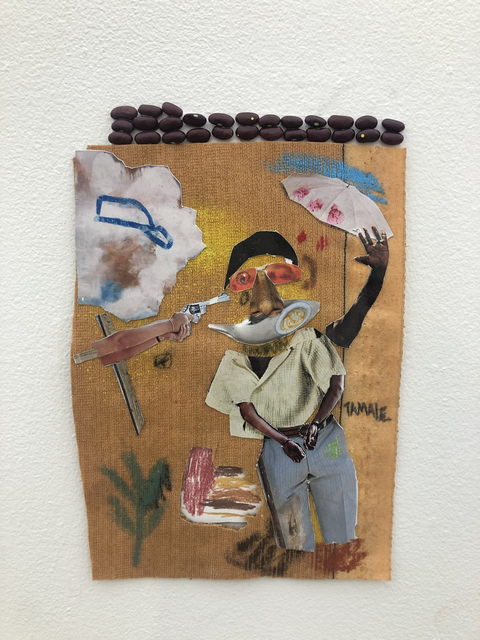 John Rivas, ‘Untitled’, 2019, Drawing, Collage or other Work on Paper, Beans, mixed media, collage, Superposition